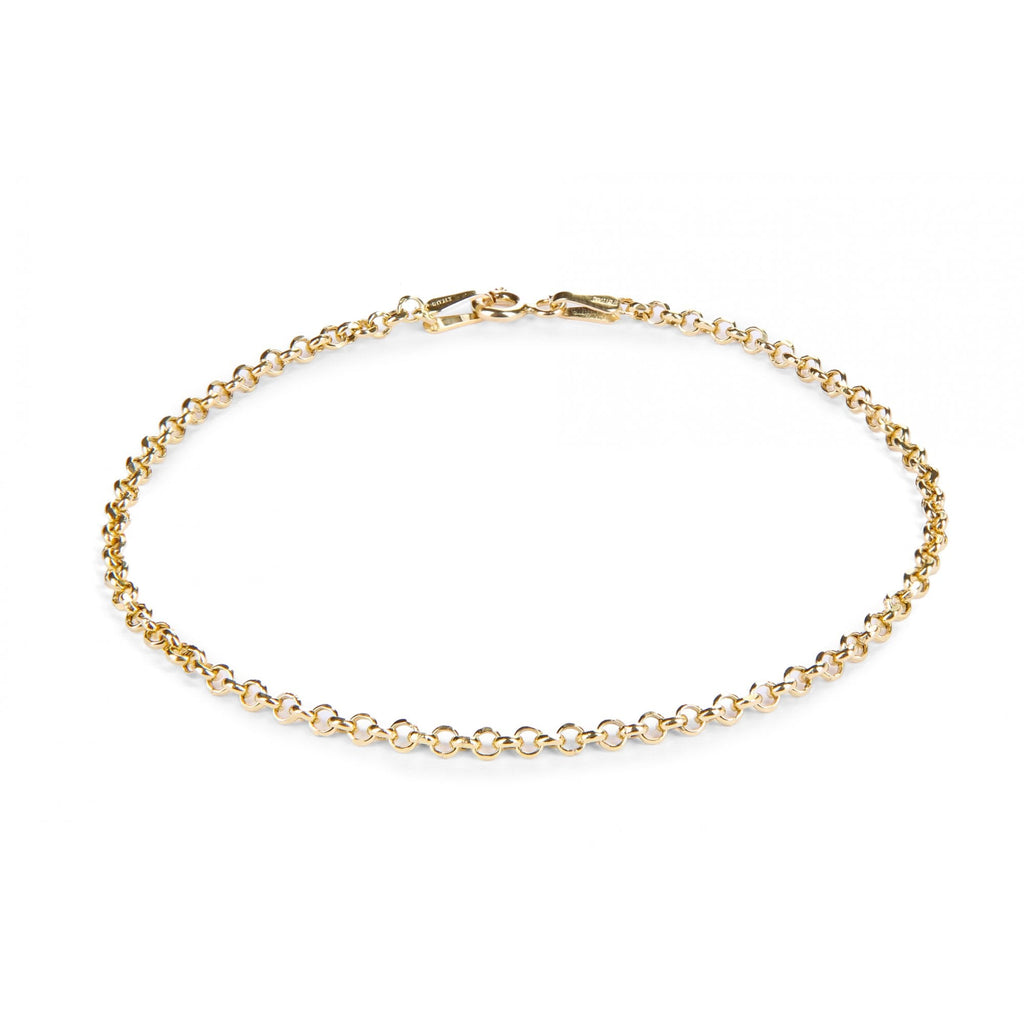 9ct Yellow Gold Round Belcher Bracelet