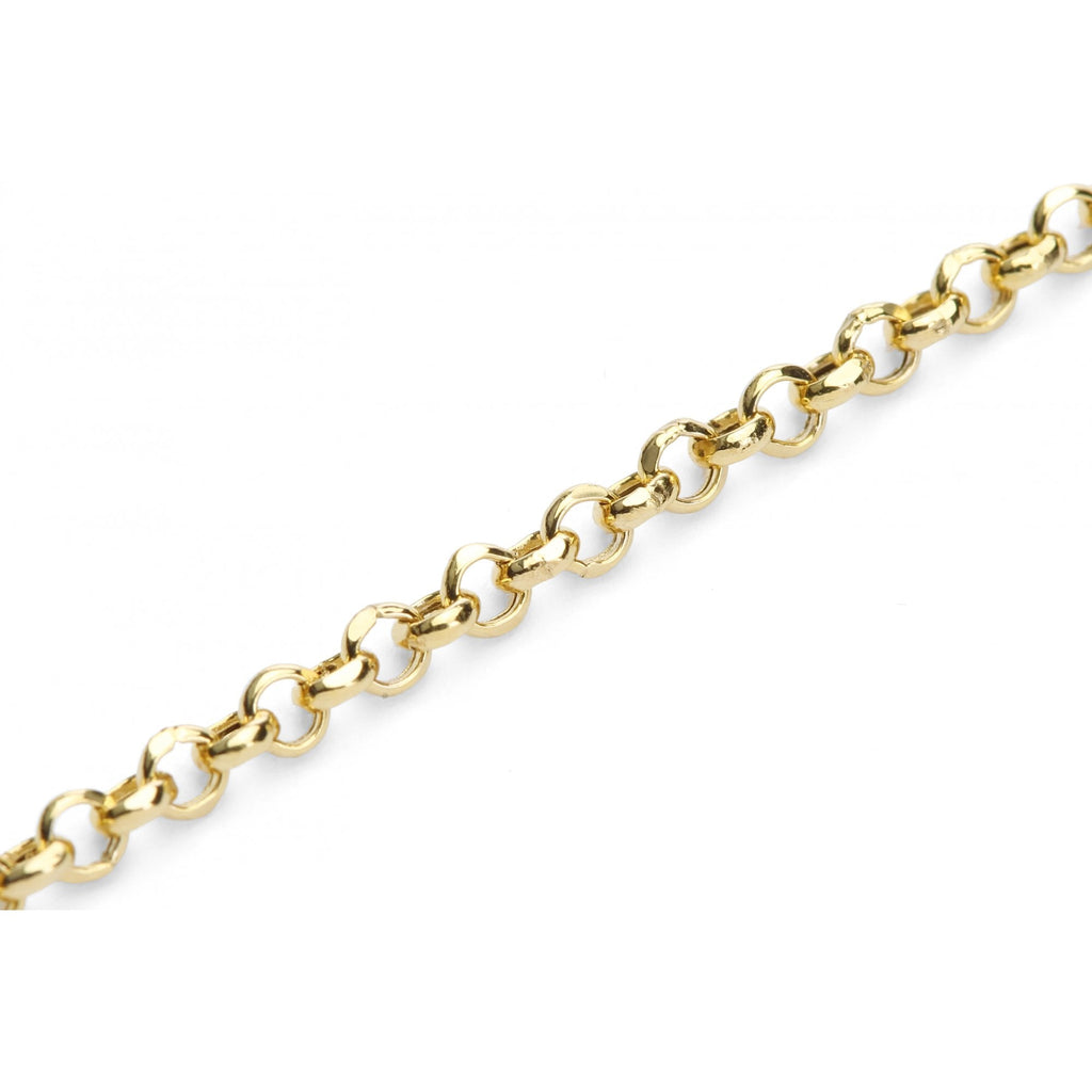 9ct Yellow Gold Round Belcher Bracelet