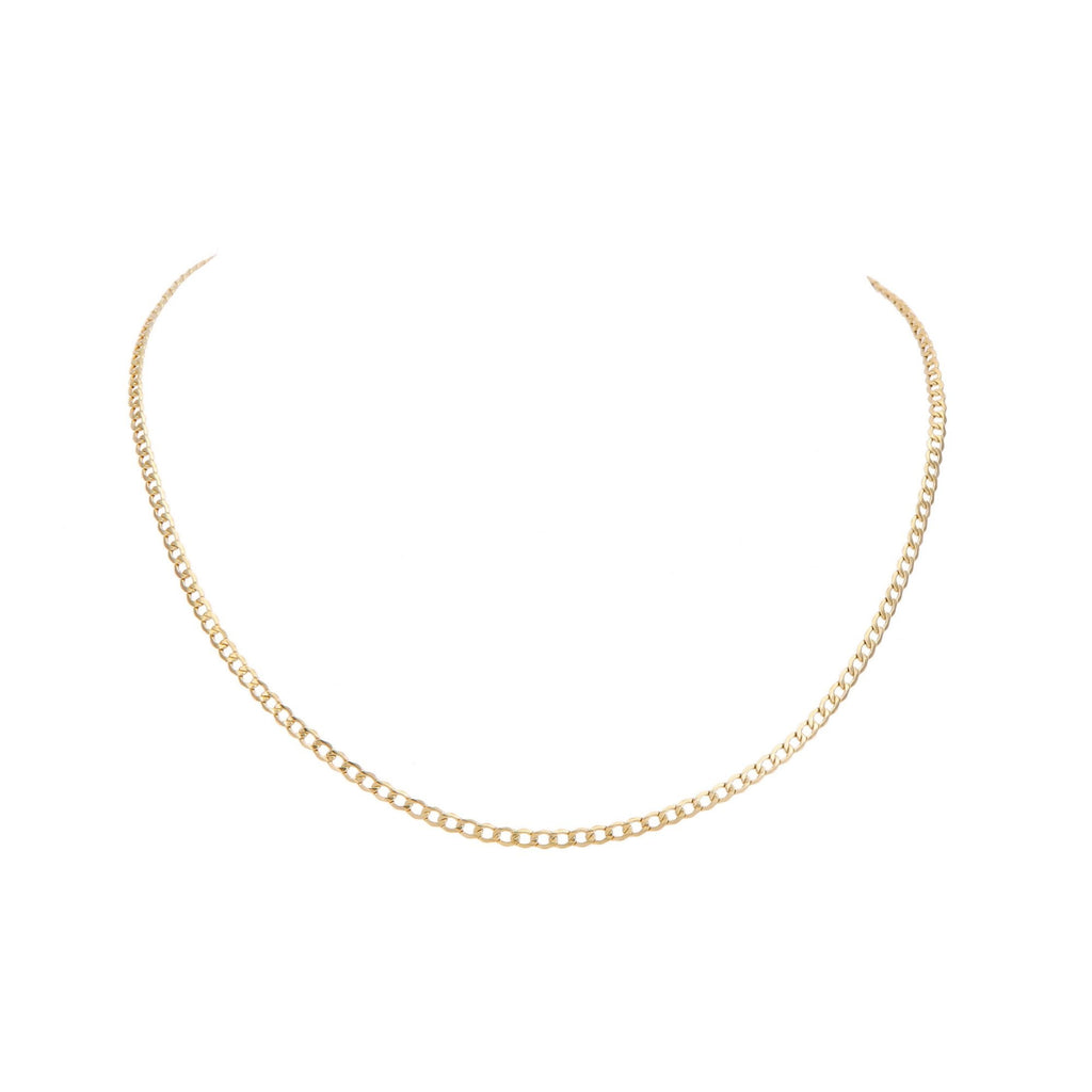 Curb Chain 9ct - detail view | Prime Jewellery