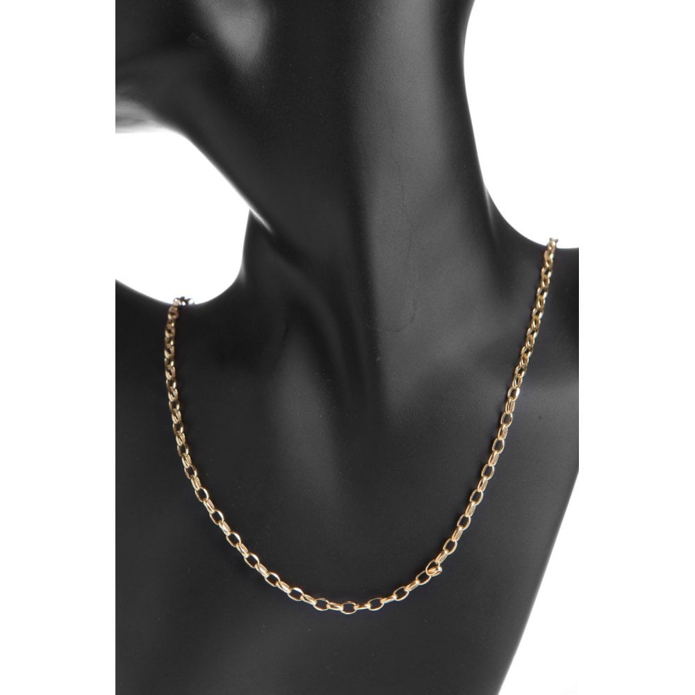 9ct Yellow Gold Oval Belcher Chain