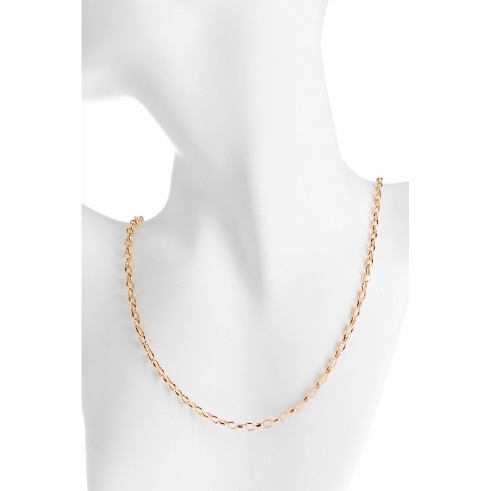 9ct Yellow Gold Oval Belcher Chain