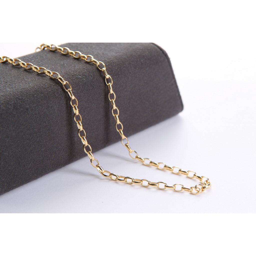 9ct Yellow Gold Oval Belcher Chain
