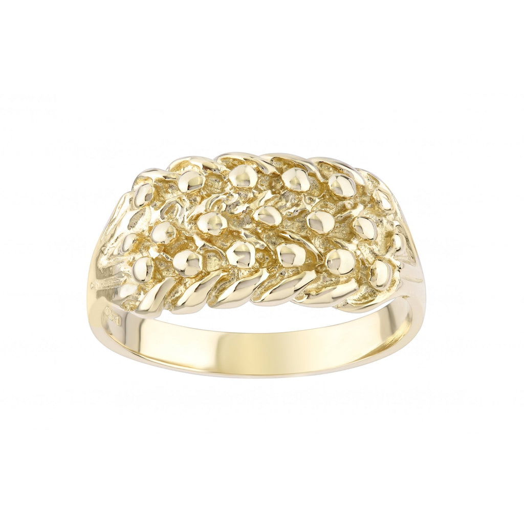 9ct Yellow Gold Keeper Ring Weight 5.5gr