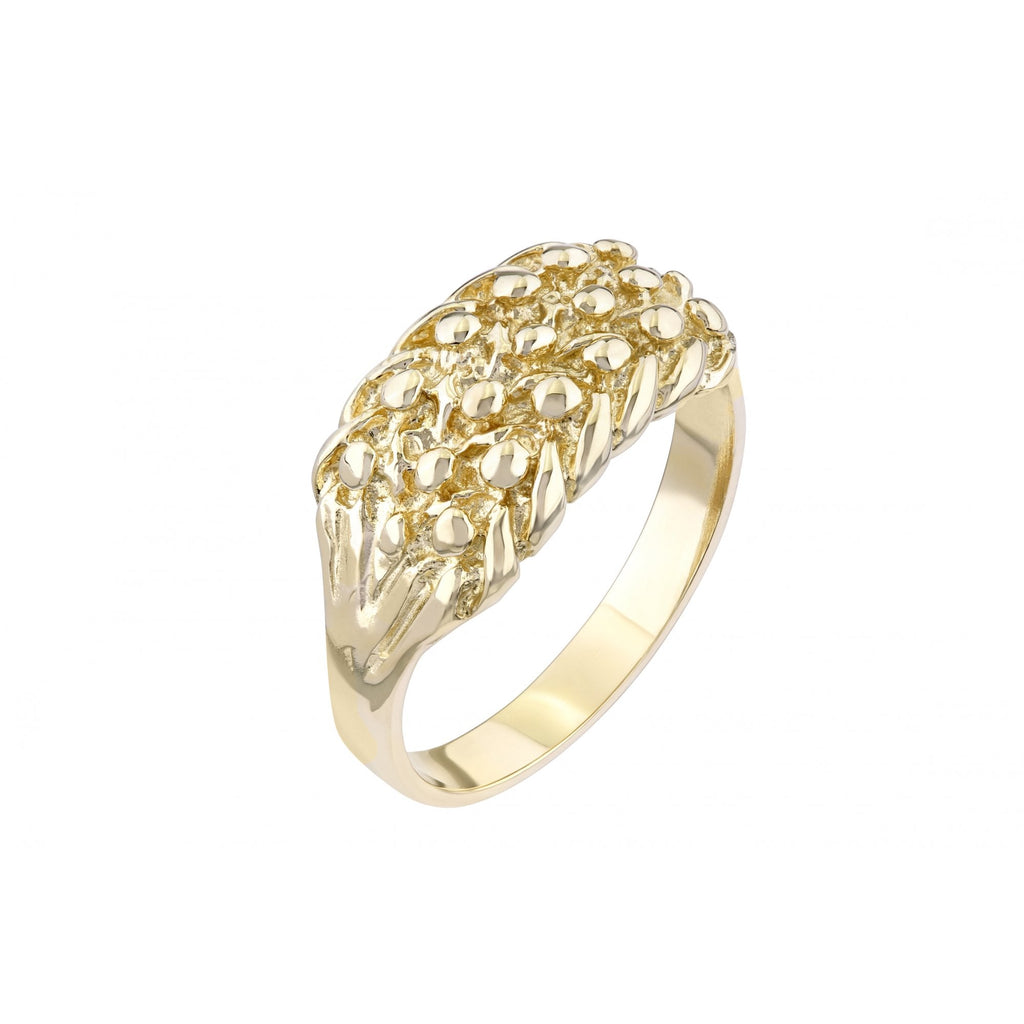 9ct Yellow Gold Keeper Ring Weight 5.5gr