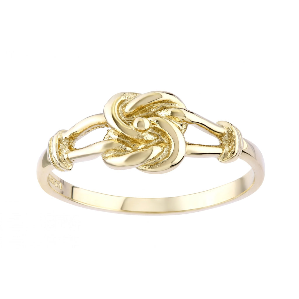 9ct Yellow Gold Knot Ring Weight 2gr