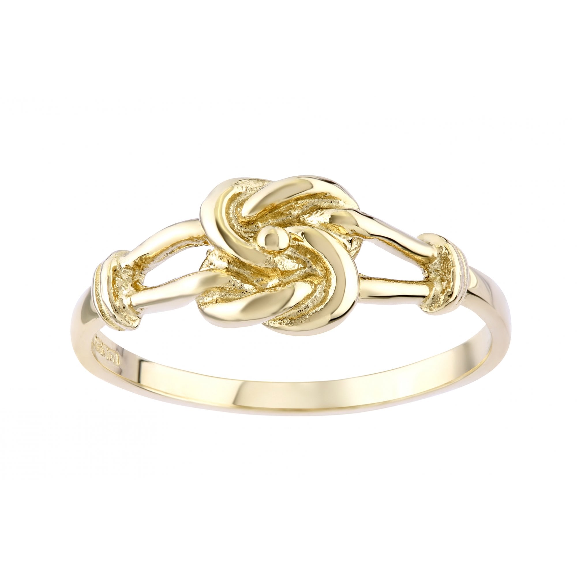 9ct Yellow Gold Knot Ring Weight 2gr