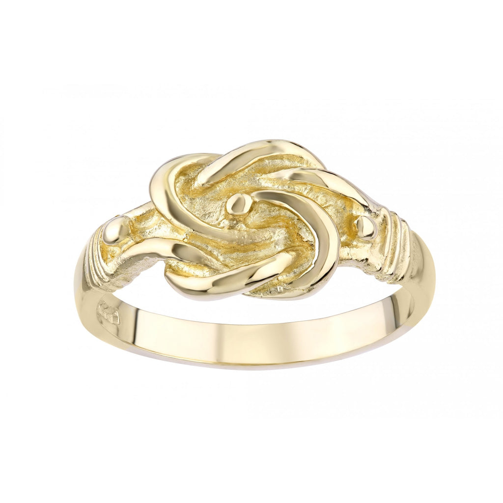 9ct Yellow Gold Knot Ring Weight 4gr
