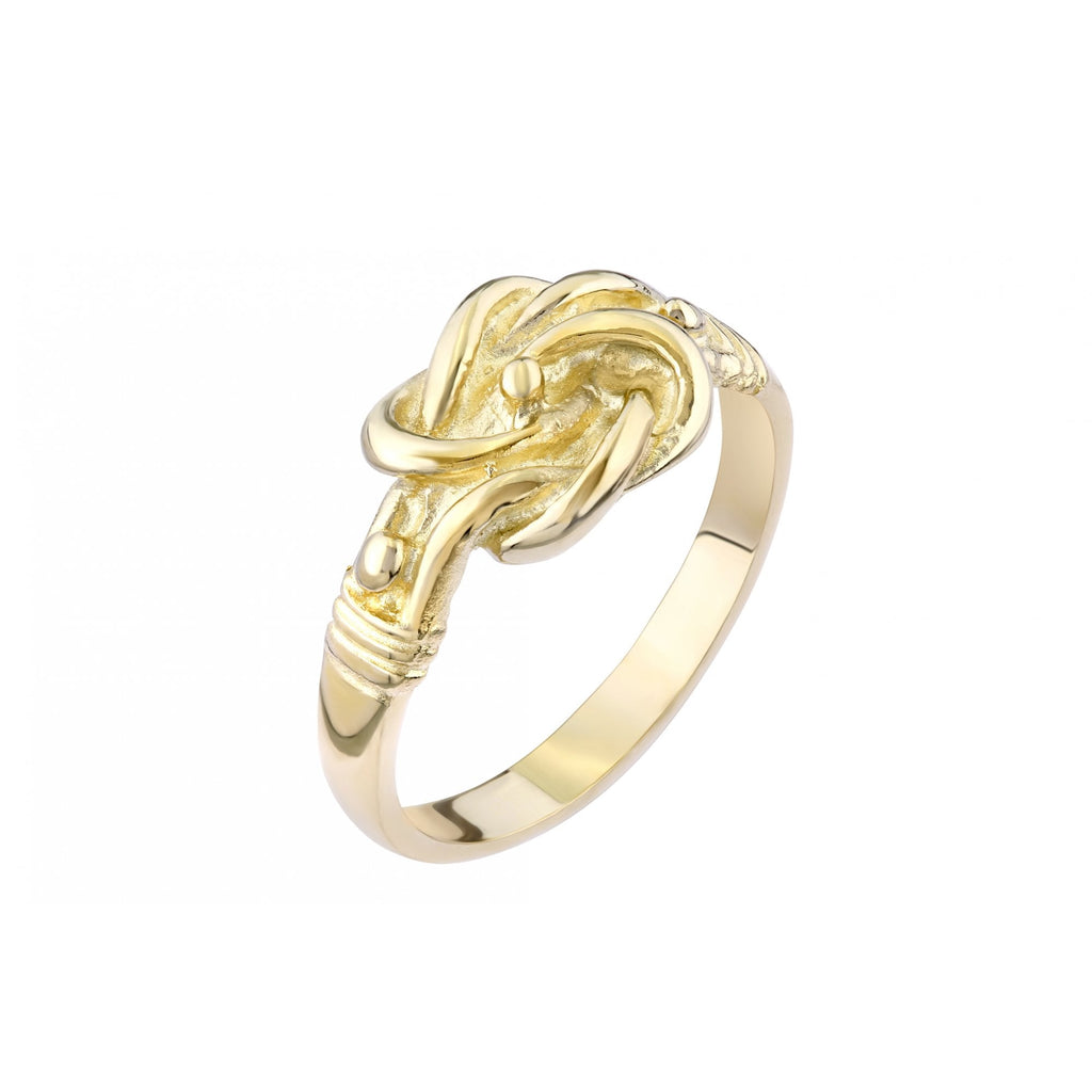 9ct Yellow Gold Knot Ring Weight 4gr