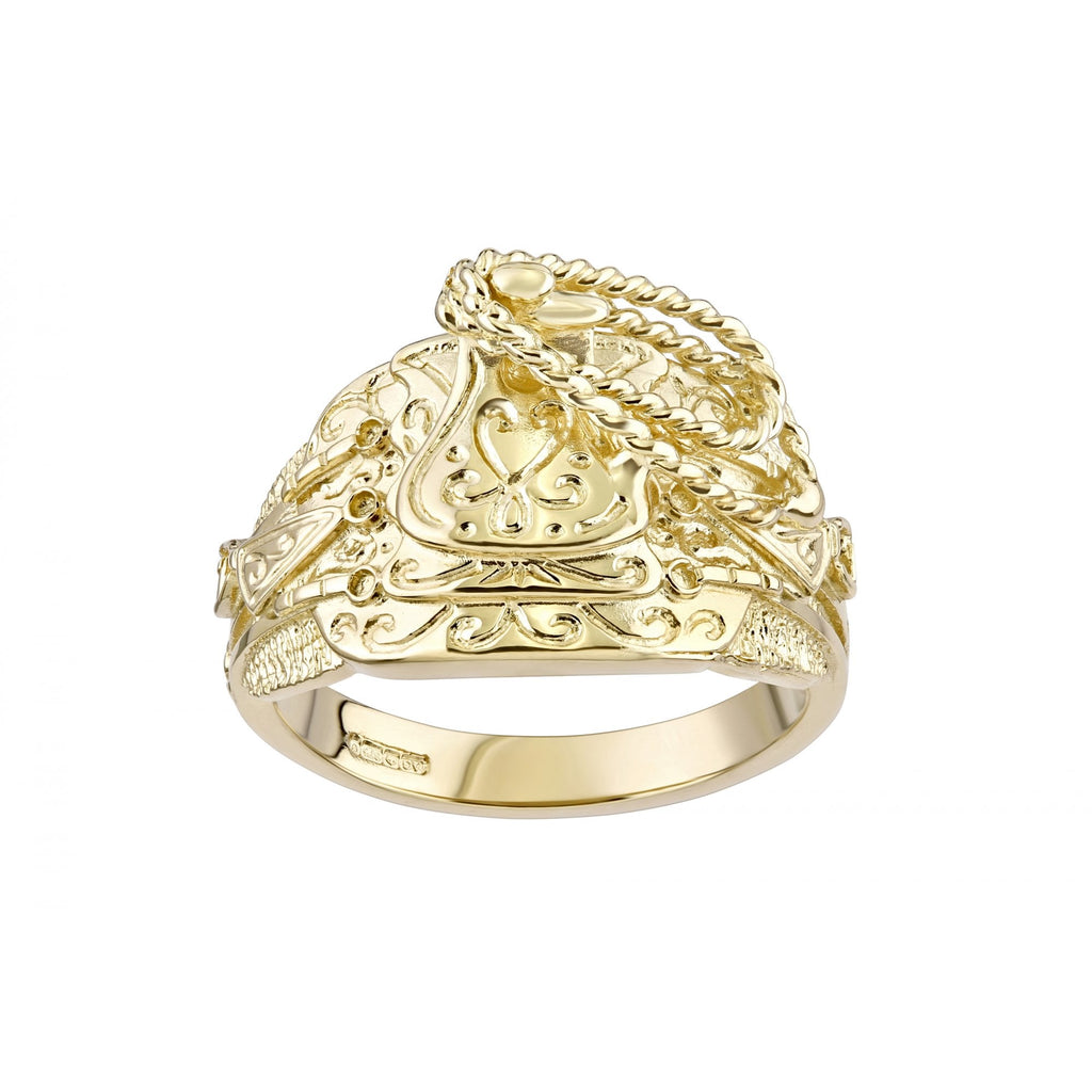 9ct Yellow Gold Saddle Ring Weight 7gr