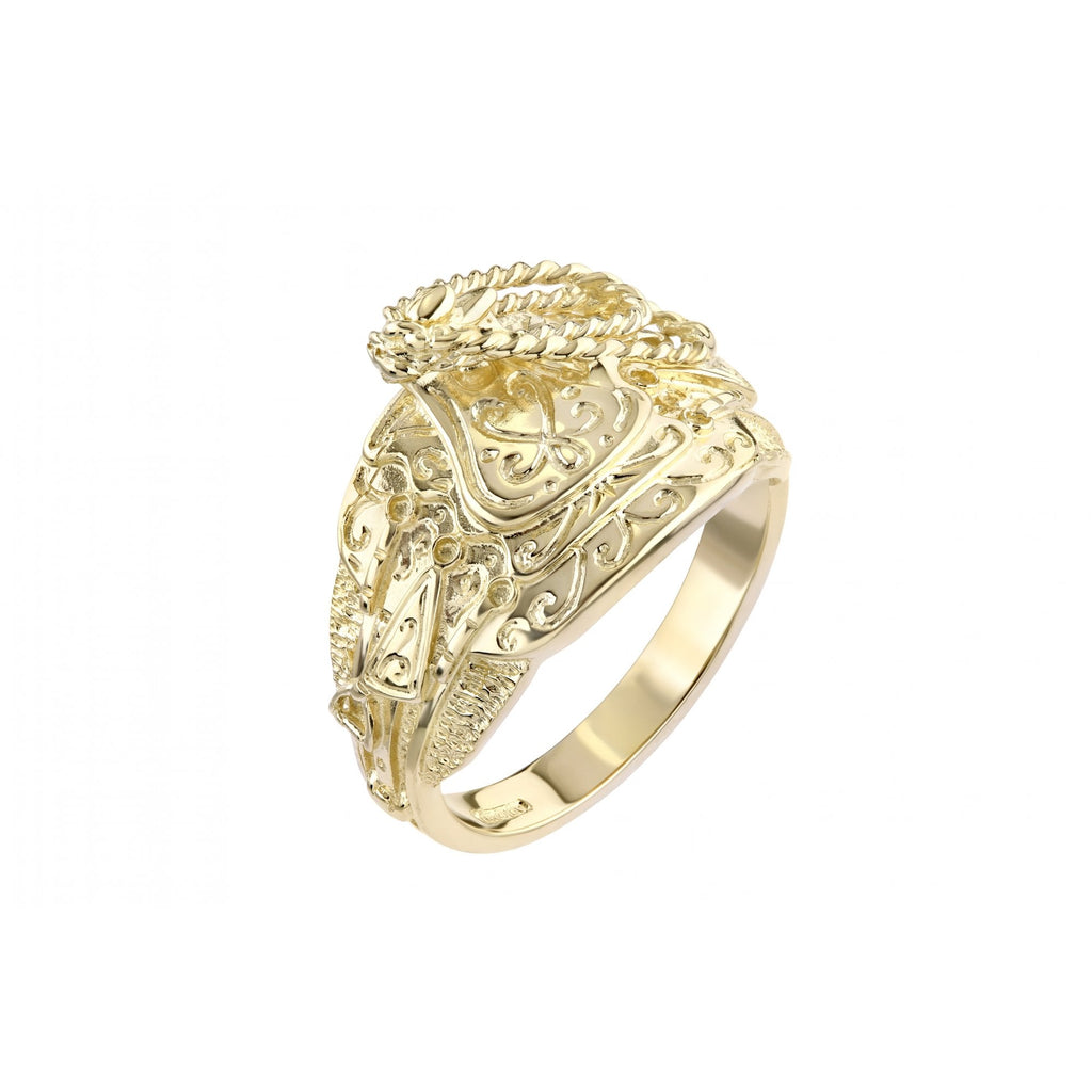 9ct Yellow Gold Saddle Ring Weight 7gr