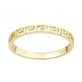 9ct Yellow Gold Greek Key Ring