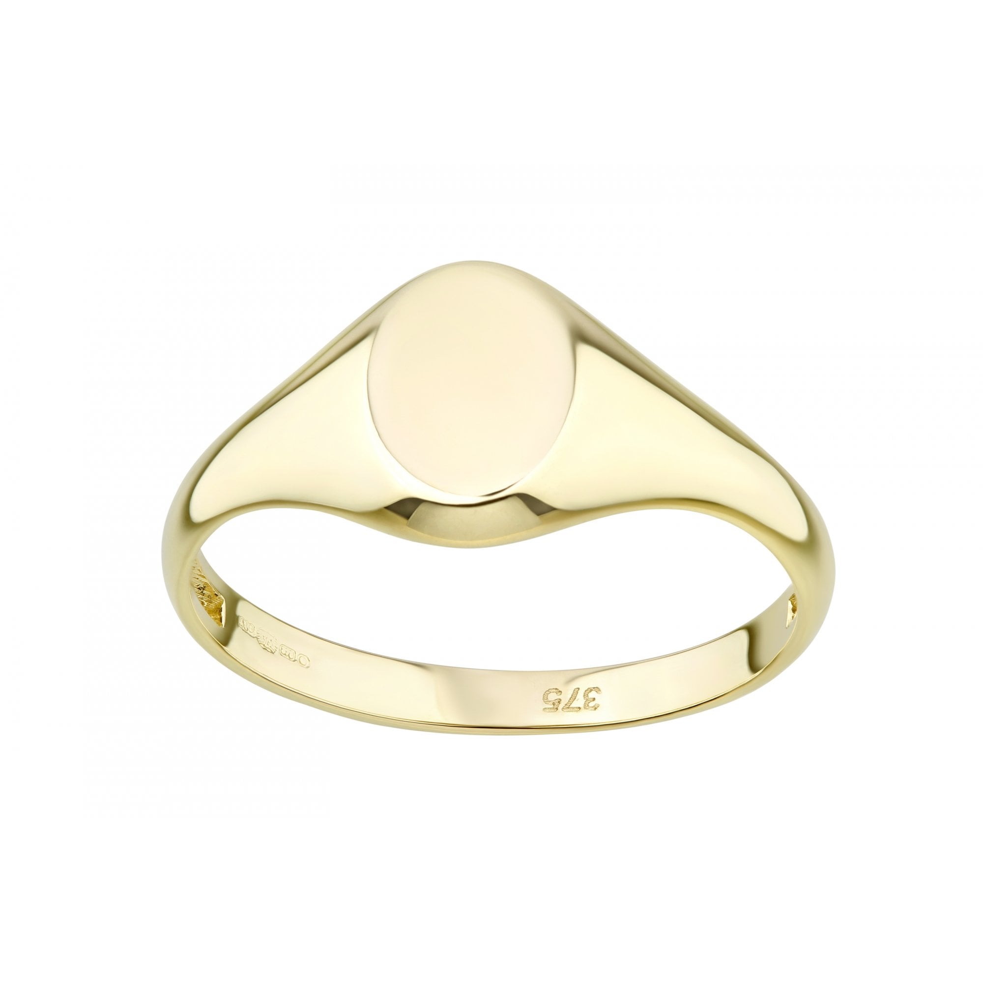 9ct Yellow Gold Oval Signet Ring