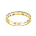 9ct Yellow Gold Baguette Channel Set Full Eternity Ring Cz Stones