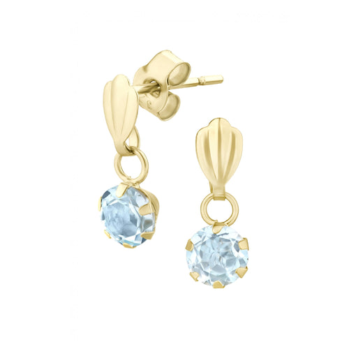 Blue Topaz Solitaire - detail view | Prime Jewellery