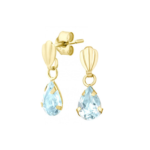 Blue Topaz Teardrop - detail view | Prime Jewellery