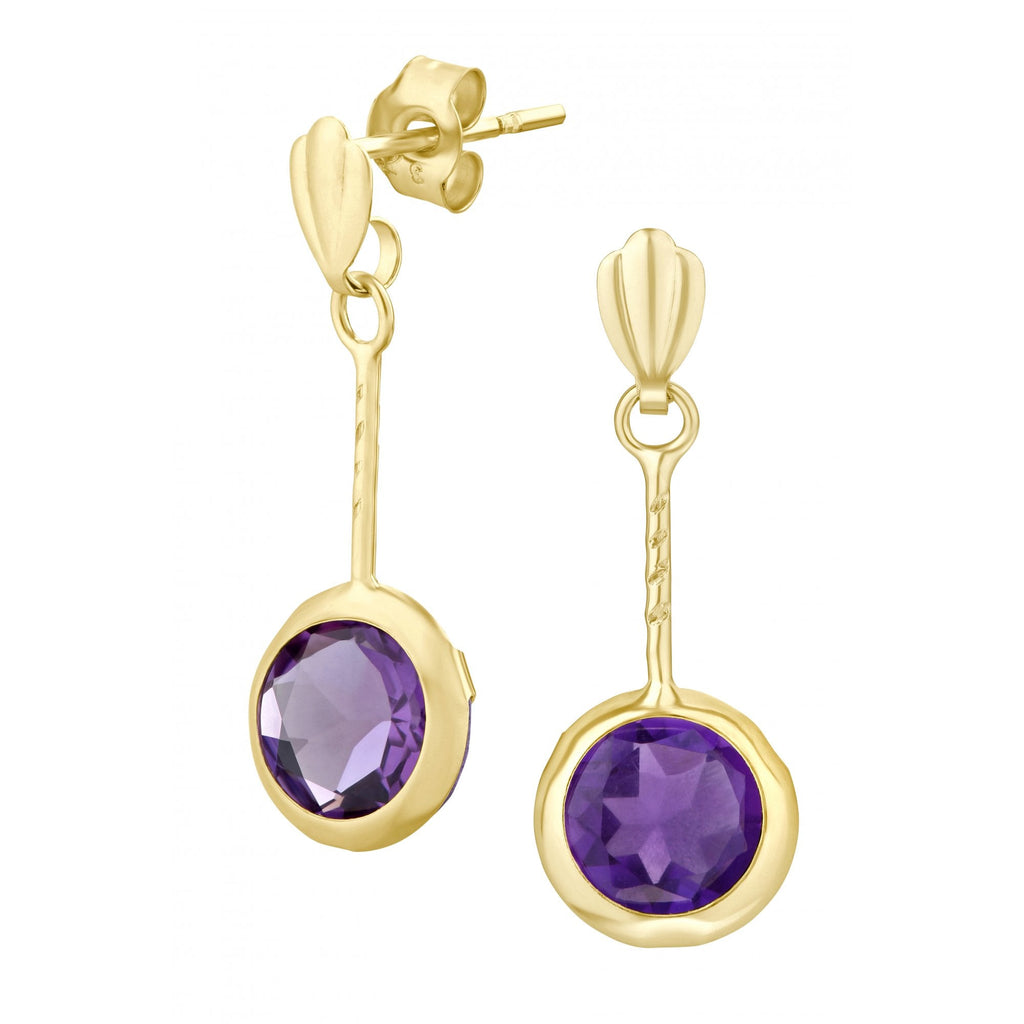 Round Amethyst Stick - detail view | Prime Jewellery