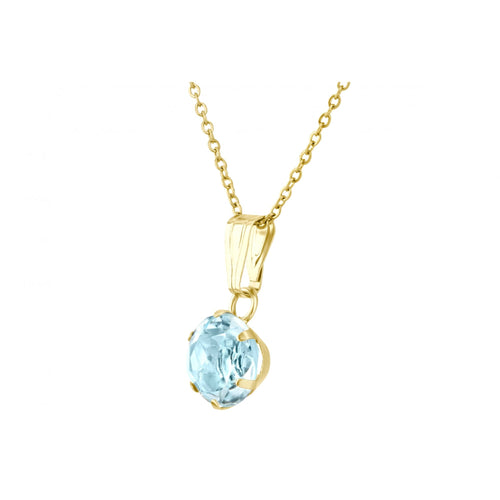 Blue Topaz Solitaire - detail view | Prime Jewellery