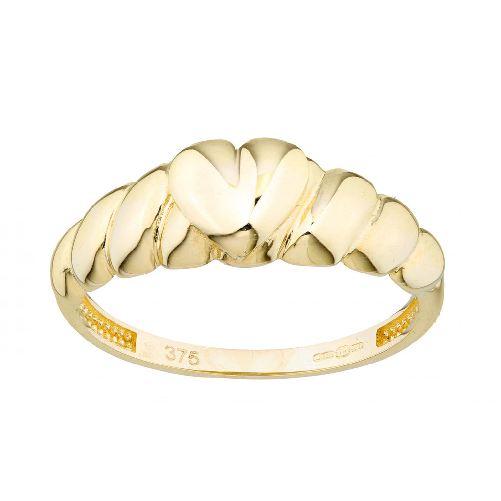 9ct Yellow Gold Dome Ring