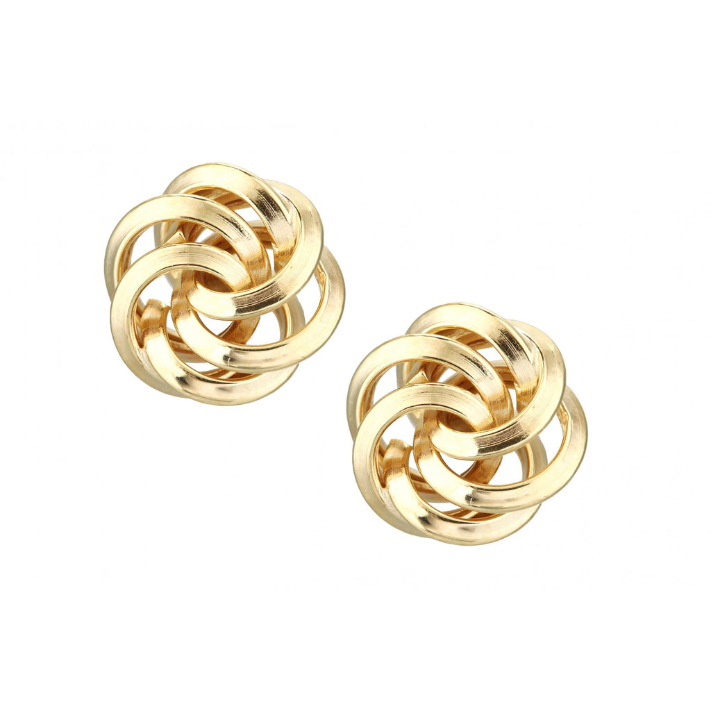 Love Knot Stud Earrings 9ct Yellow Gold | Prime Jewellery