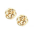 Love Knot Stud Earrings 9ct Yellow Gold | Prime Jewellery