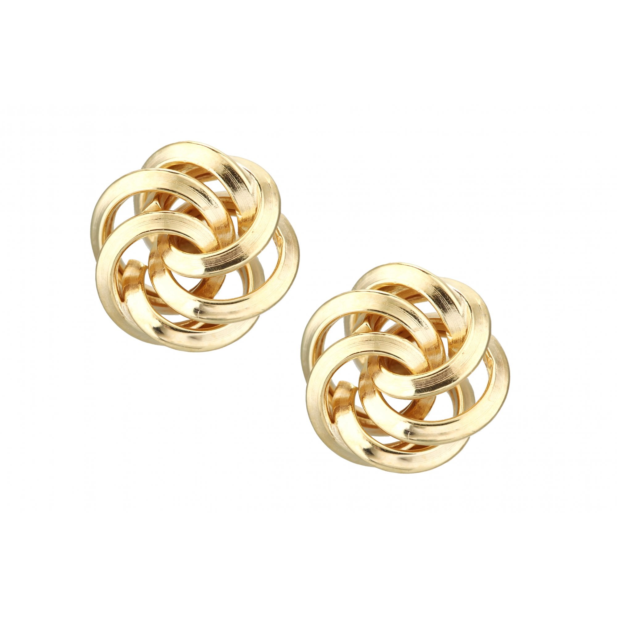Love Knot Stud Earrings 9ct Yellow Gold | Prime Jewellery