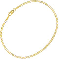9ct Yellow Gold Curb Bracelet of 19cm Length Weight of 1.2g
