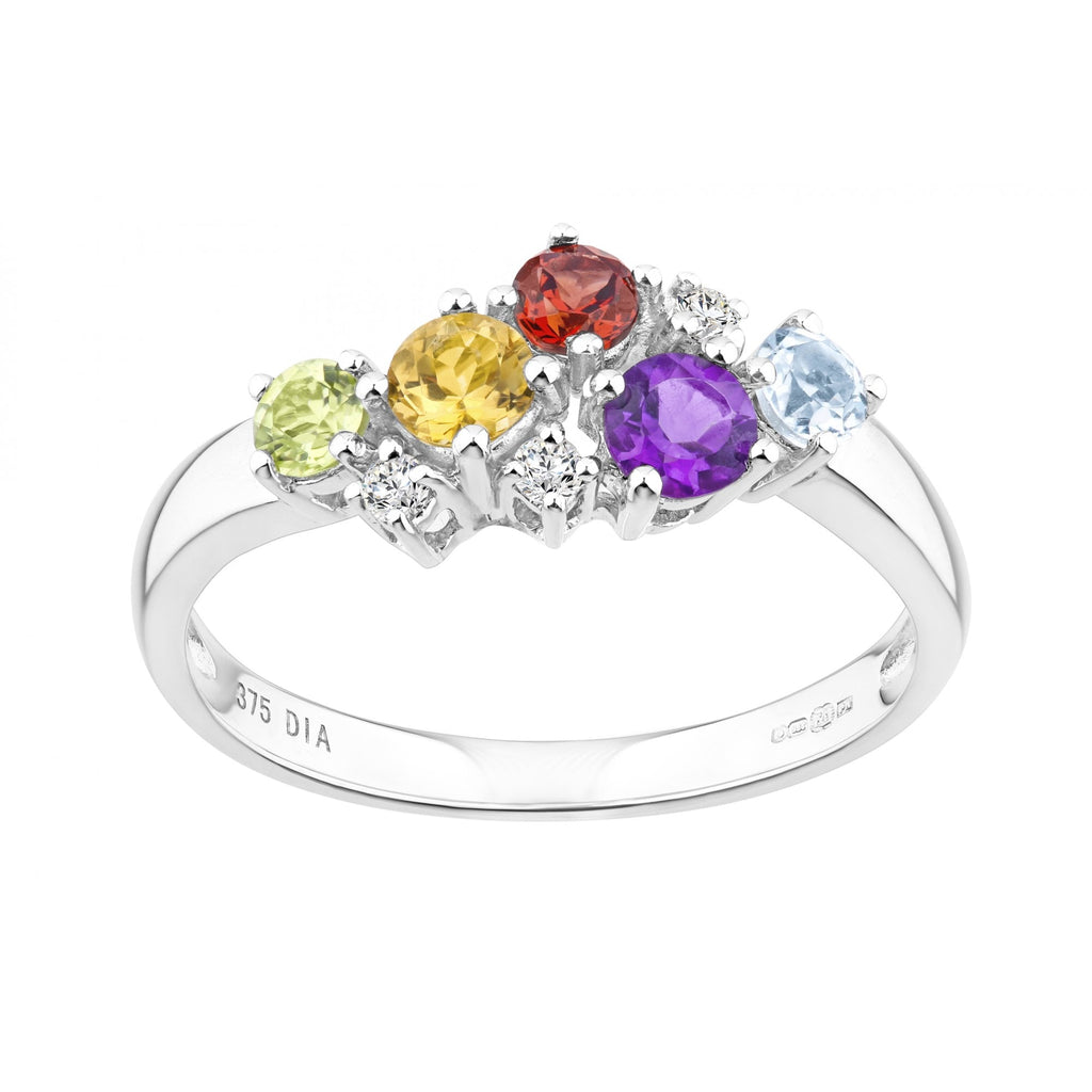 Diamond and Multi - detail view | Prime Jewellery
