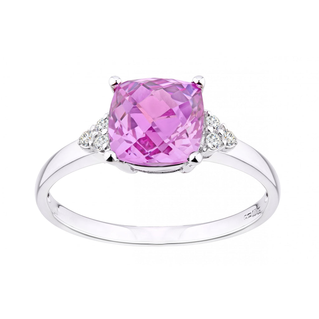Pink Sapphire and - detail view | Prime Jewellery