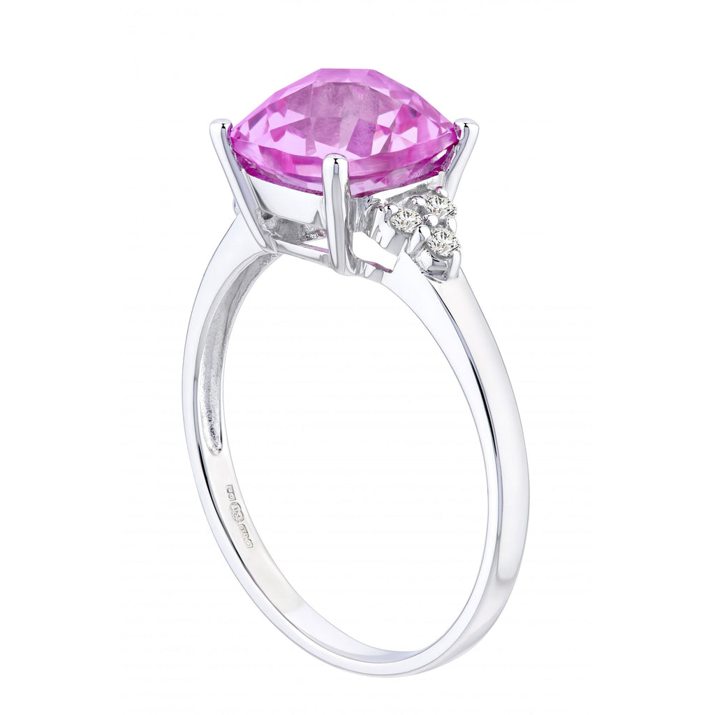 Pink Sapphire and - detail view | Prime Jewellery