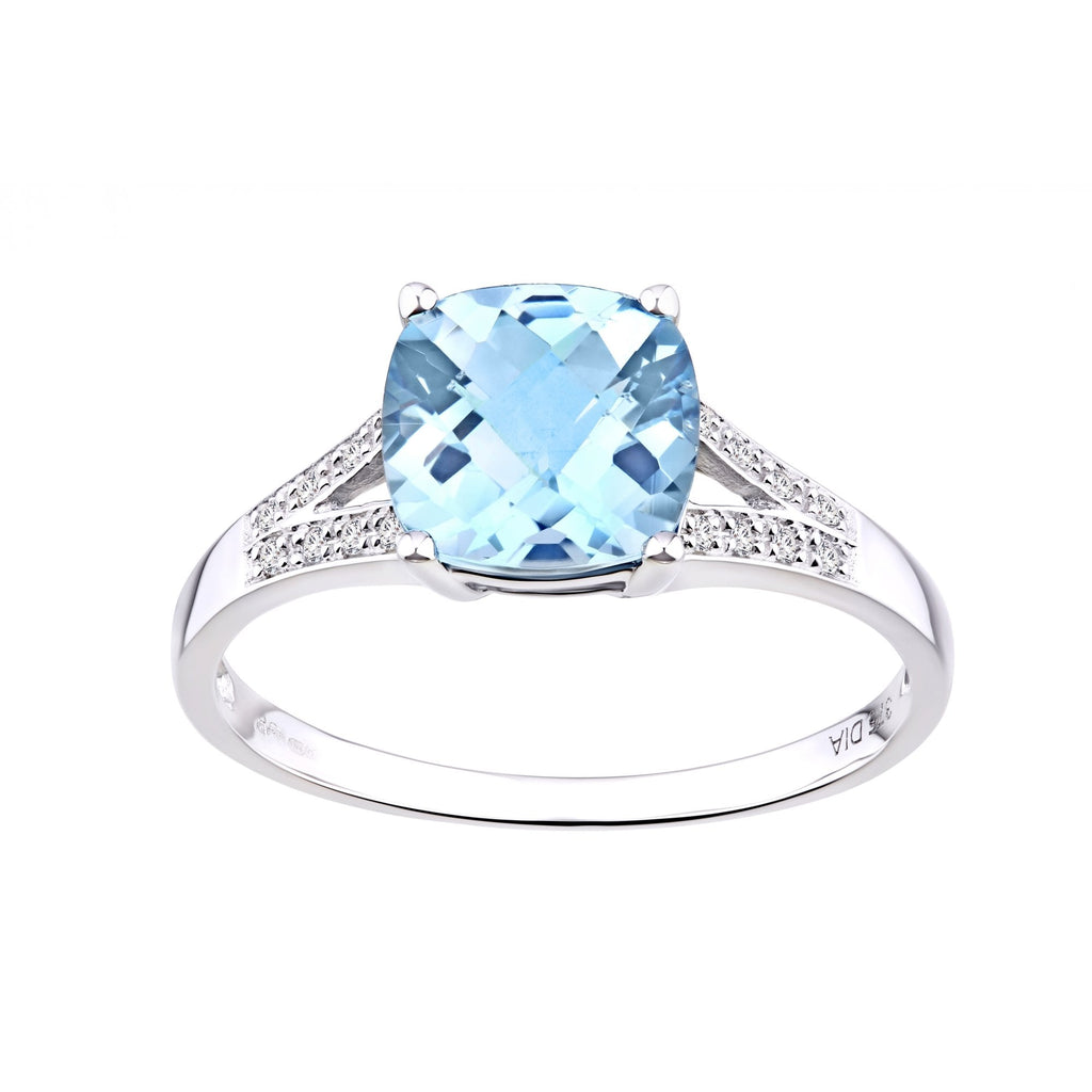 Sky Blue Topaz - detail view | Prime Jewellery