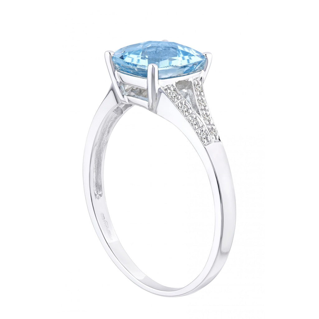 Sky Blue Topaz - detail view | Prime Jewellery