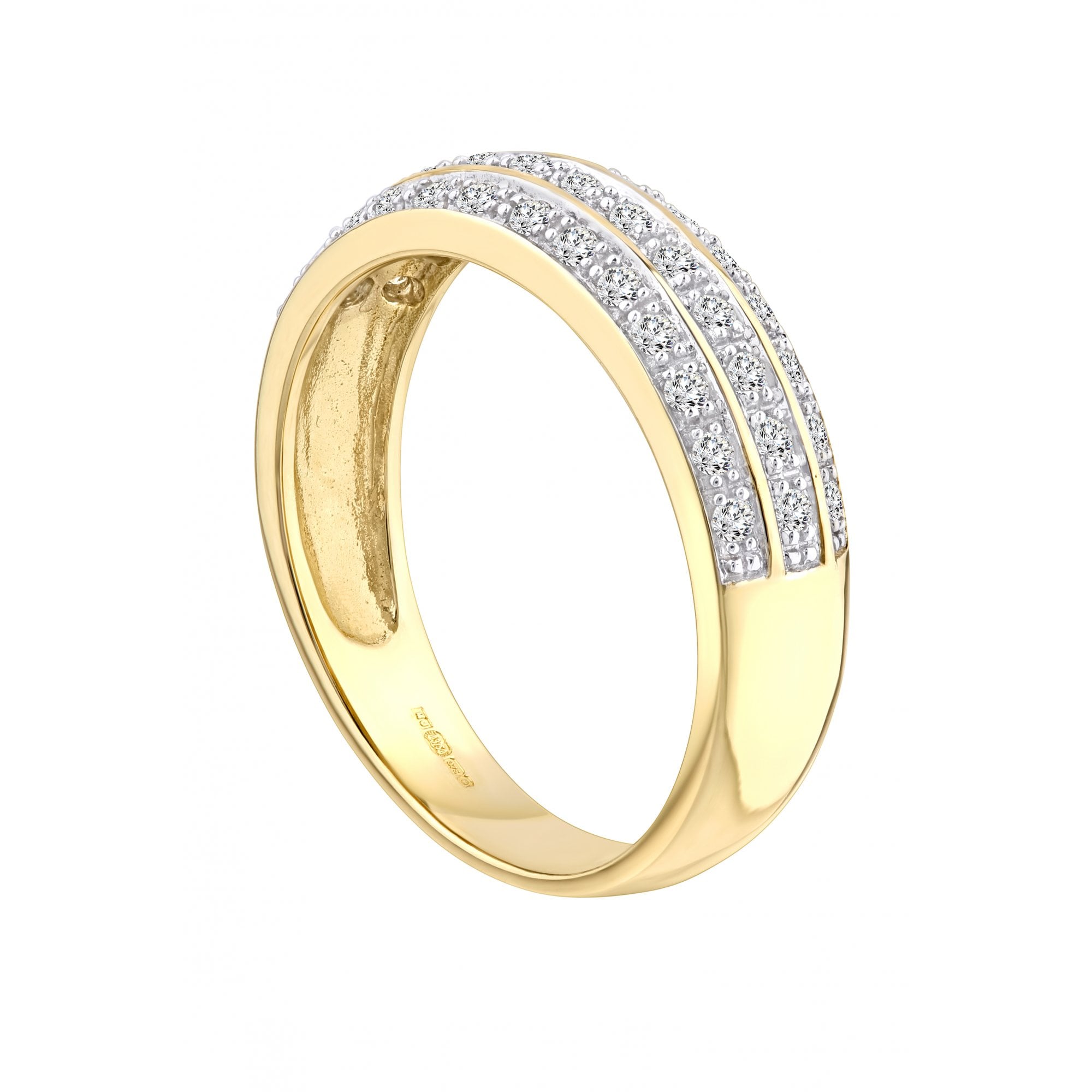 9ct Gold 0.25 Carat Natural Diamond Wedding Ring