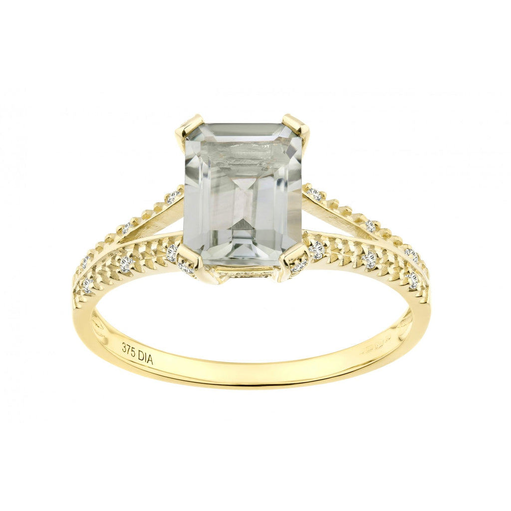 Emerald Cut Green - detail view | Prime Jewellery