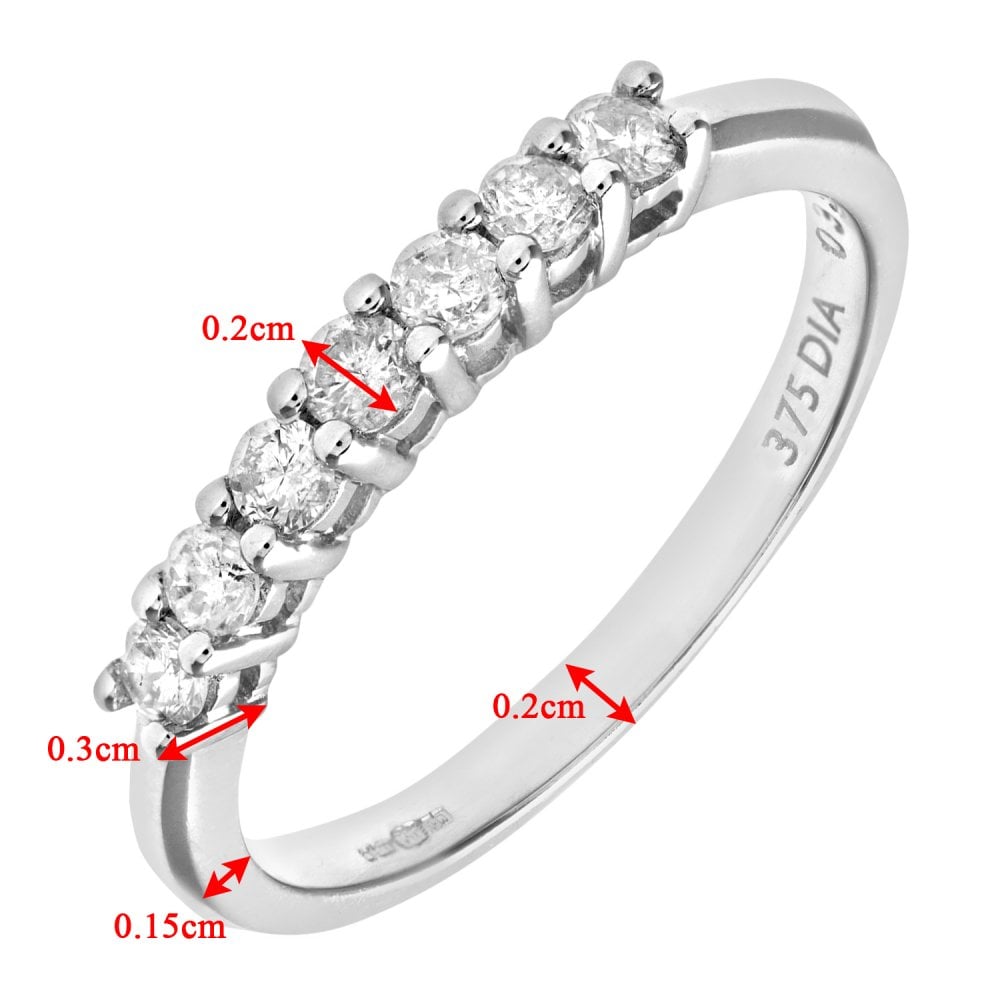 Diamond 7 Stone - detail view | Prime Jewellery