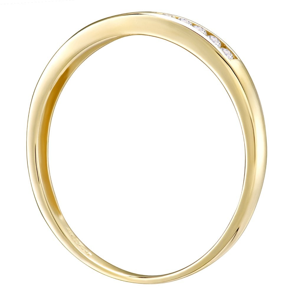 9ct Gold 0.12 Carat Natural Diamond Eternity Band Ring