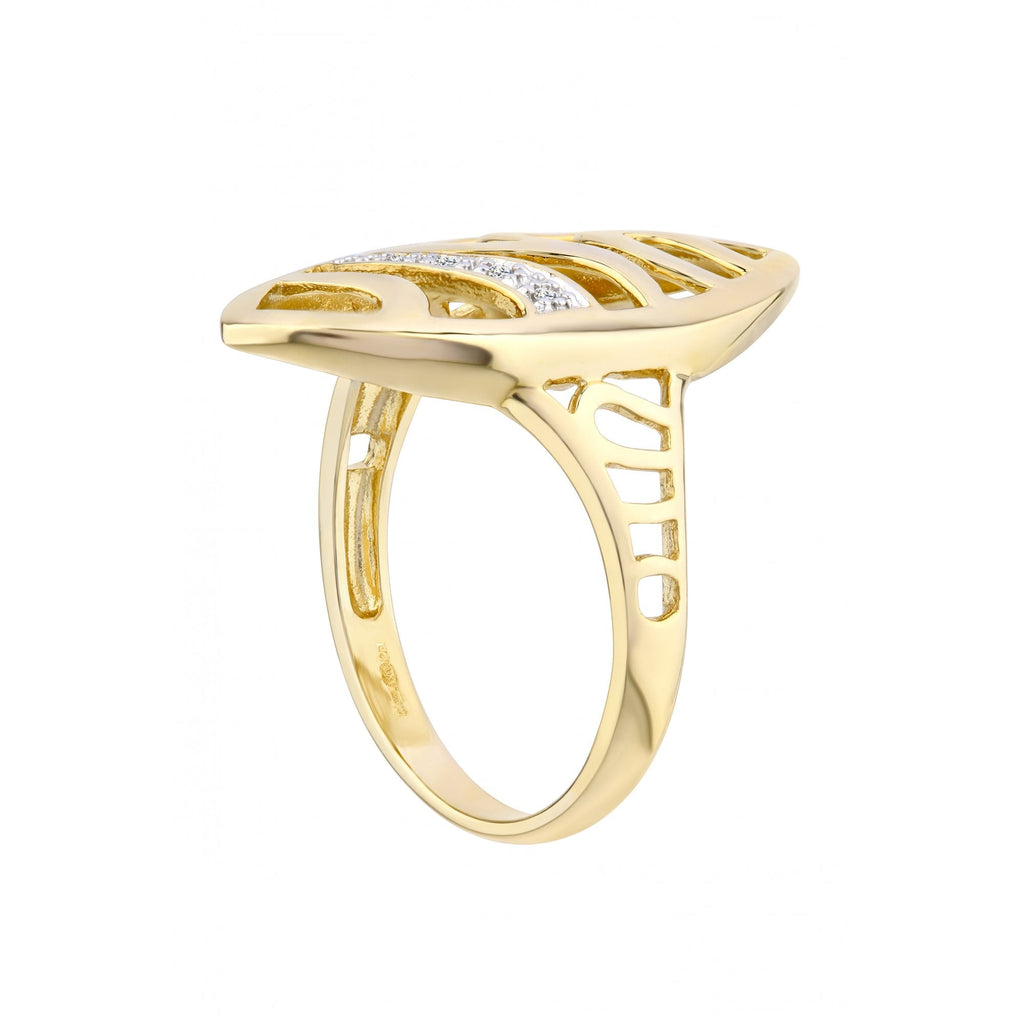 9ct Gold Natural Diamond Cocktail Ring