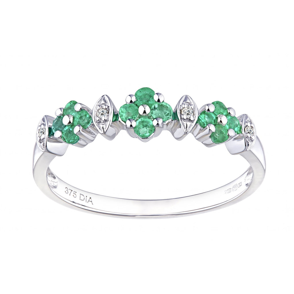 Emerald and Diamond - detail view | Prime Jewellery