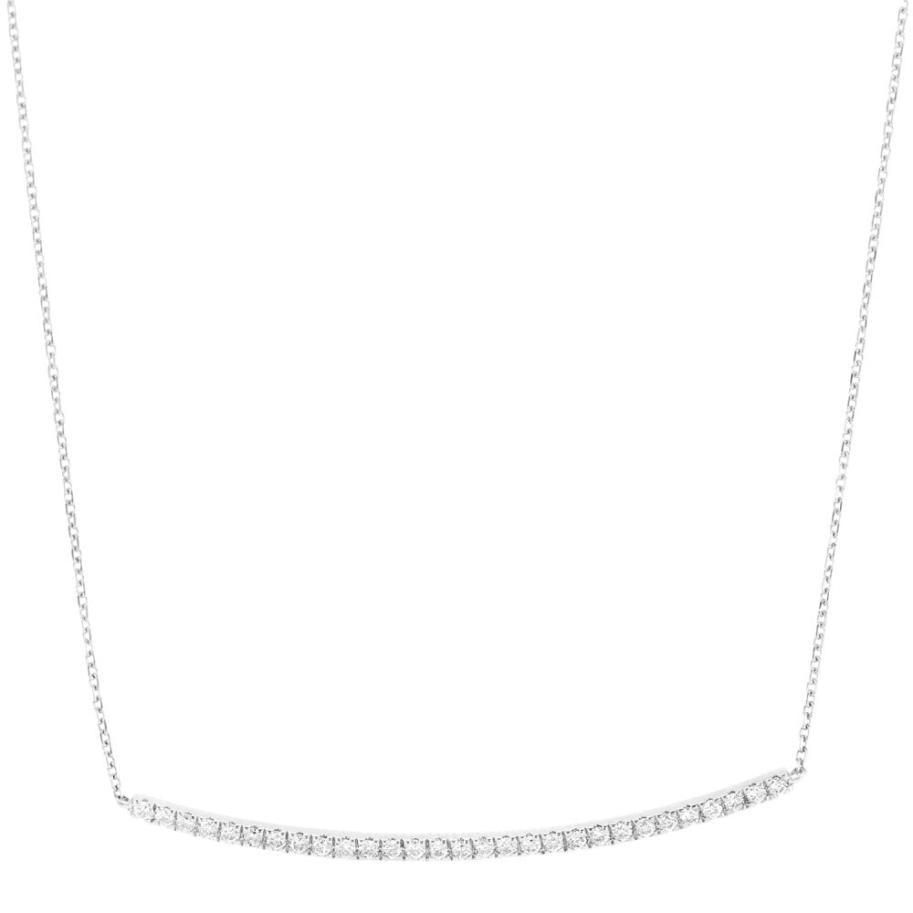 Diamond Necklace 9ct White Gold | Prime Jewellery