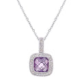 Amethyst Necklace 9ct White Gold | Prime Jewellery