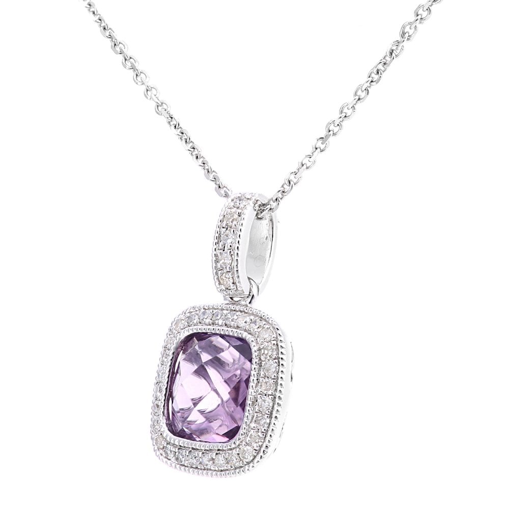 Amethyst Necklace - detail view | Prime Jewellery