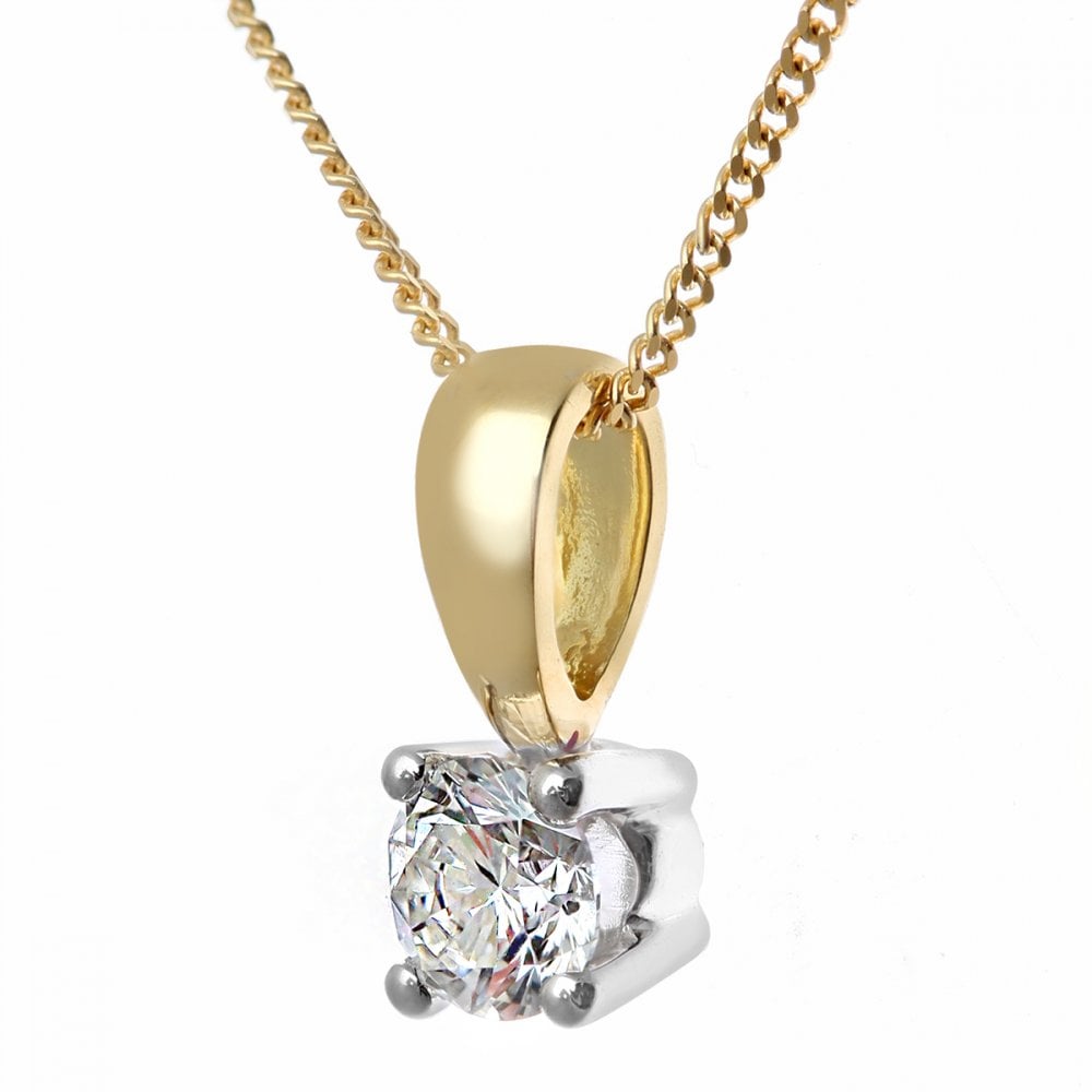 Diamond Pendant Necklace - detail view | Prime Jewellery