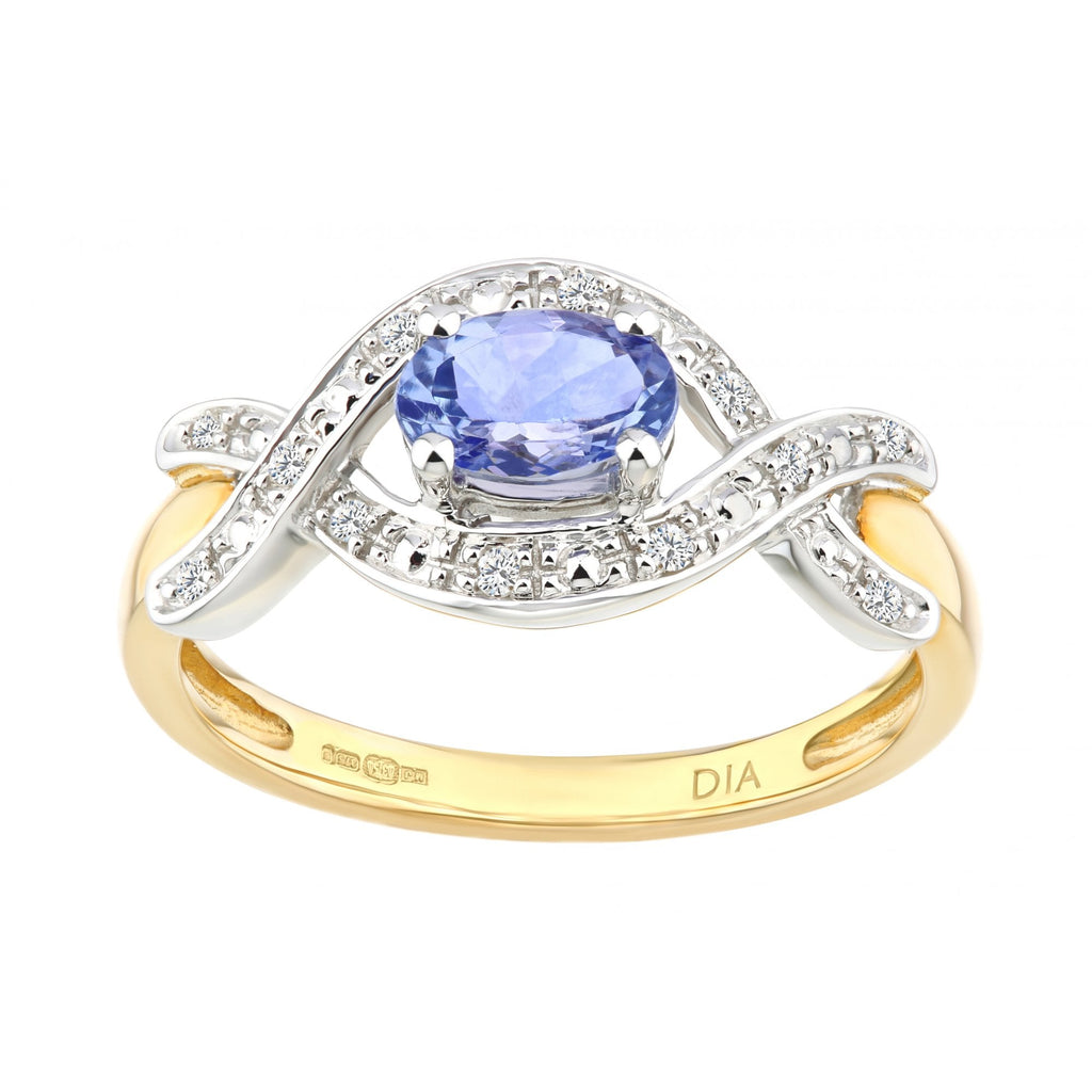 Oval Tanzanite and - detail view | Prime Jewellery