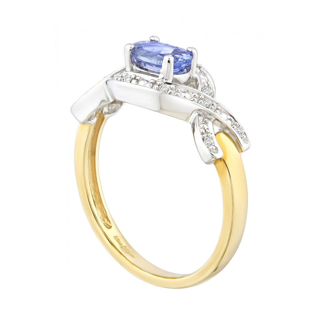 Oval Tanzanite and - detail view | Prime Jewellery
