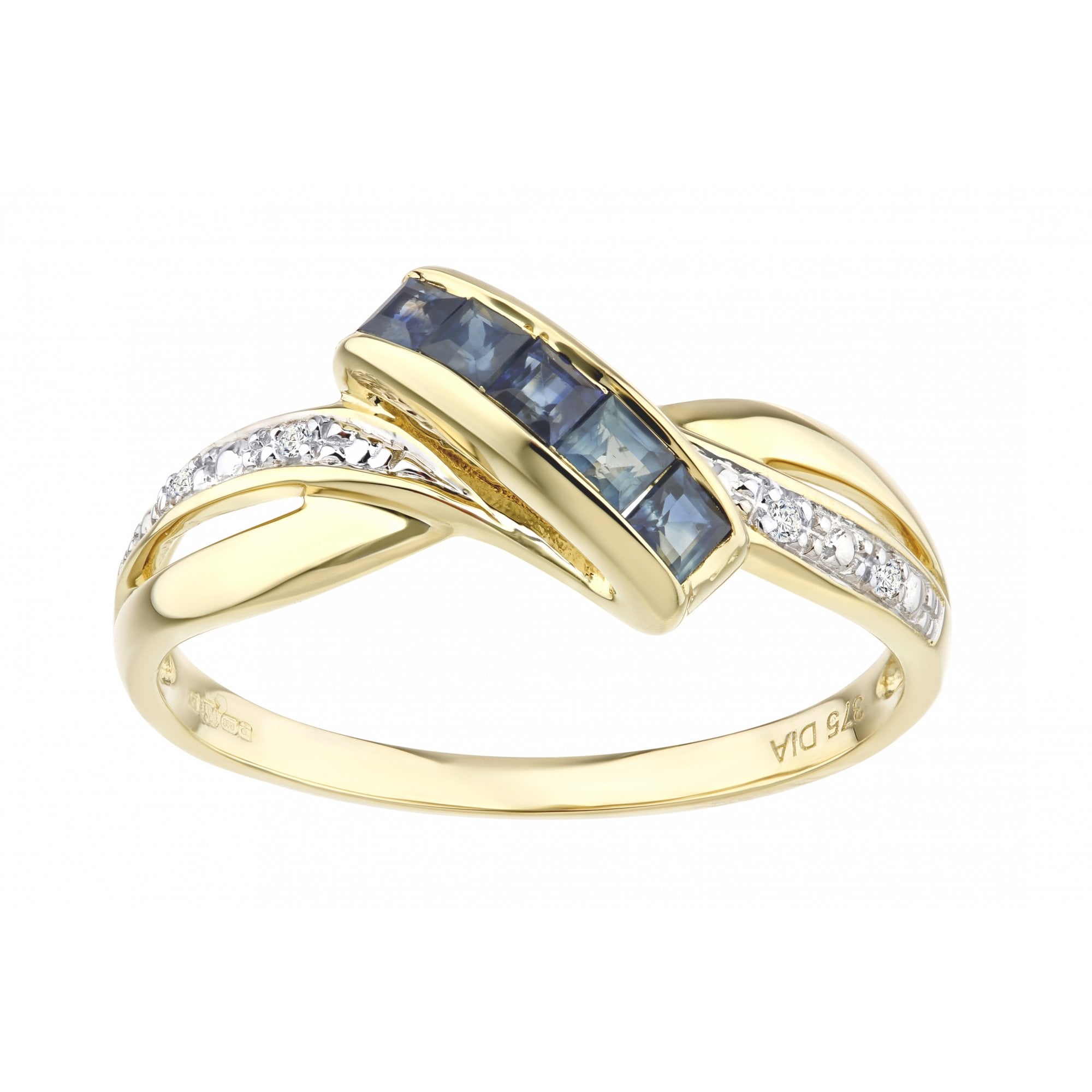 Blue Sapphire and - detail view | Prime Jewellery