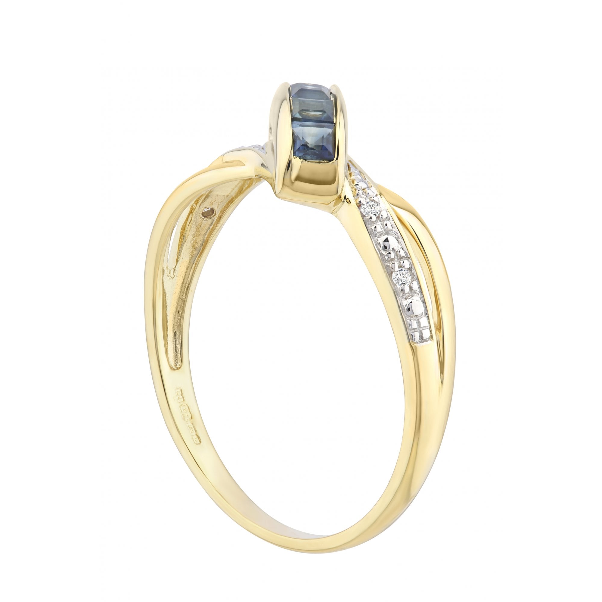 Blue Sapphire and - detail view | Prime Jewellery