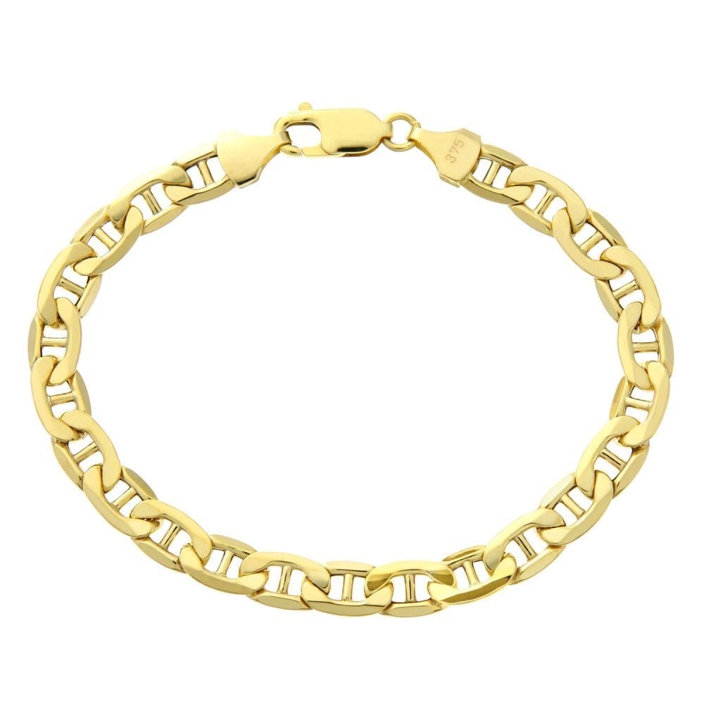 9ct Yellow Gold Anchor Bracelet