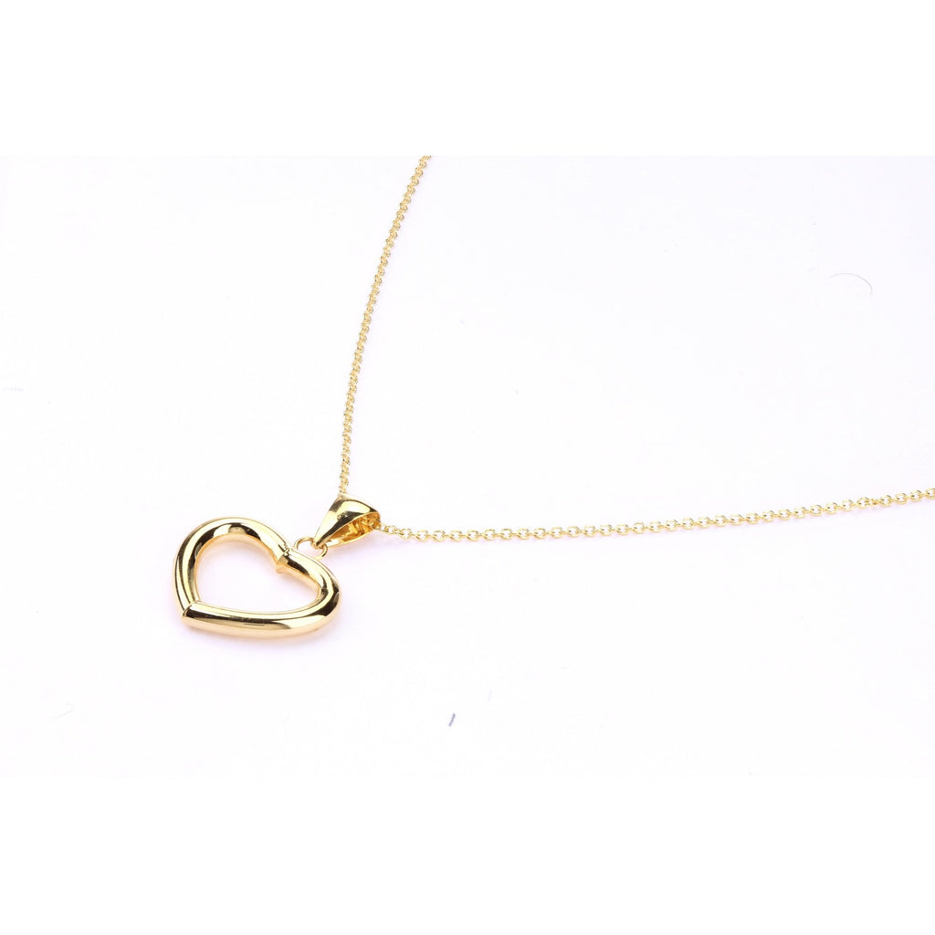 Heart Necklace 9ct Yellow Gold | Prime Jewellery