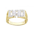 9ct Yellow Gold Stone Set Dad Ring By Citerna