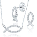 Diamond Dolphin Earrings 9ct White Gold | Prime Jewellery