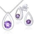 Amethyst Earrings 9ct White Gold | Prime Jewellery